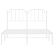 vidaXL Powder-Coated Steel Full/Double Bed Frame in White