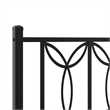 vidaXL Engineered Wood King Bed Frame in Black