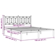 vidaXL Engineered Wood King Bed Frame in Black