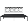vidaXL Engineered Wood King Bed Frame in Black