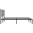 vidaXL Engineered Wood King Bed Frame in Black