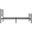 vidaXL Engineered wood Twin Bed Frame in Black
