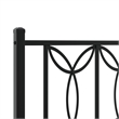 vidaXL Engineered Wood King Bed Frame in Black