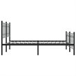 vidaXL Engineered Wood King Bed Frame in Black