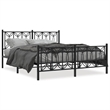 vidaXL Engineered Wood King Bed Frame in Black