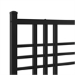 vidaXL Engineered wood Twin Bed Frame in Black