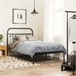 vidaXL Engineered wood Twin Bed Frame in Black