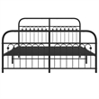 vidaXL Engineered Wood King Bed Frame in Black