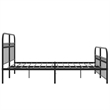 vidaXL Engineered Wood King Bed Frame in Black