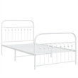 vidaXL Engineered wood Twin Bed Frame in White