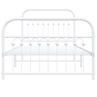 vidaXL Engineered wood Twin Bed Frame in White