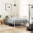 vidaXL Engineered wood Twin Bed Frame in White