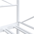 vidaXL Steel Daybed With Trundle in White