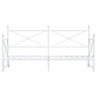 vidaXL Steel Daybed With Trundle in White