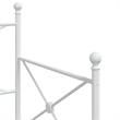 vidaXL Steel Daybed With Trundle in White