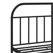 vidaXL Powder-Coated Steel King Bed Frame in Black