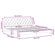 vidaXL Solid Pine Wood King Bed Frame in Light Grey