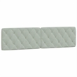 vidaXL Solid Pine Wood King Bed Frame in Light Grey
