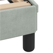 vidaXL Solid Pine Wood King Bed Frame in Light Grey