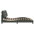 vidaXL Modren King Bed Frame in Dark Gray