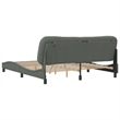 vidaXL Modren King Bed Frame in Dark Gray
