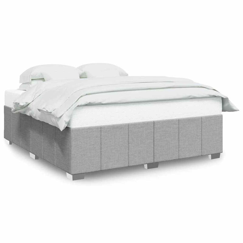 vidaXL California King Bed Frame in Light Gray