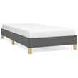 vidaXL Engineered Wood Twin Bed Frame in Dark Gray