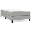 vidaXL Twin XL Engineered Wood Bed Frame in Light Grey