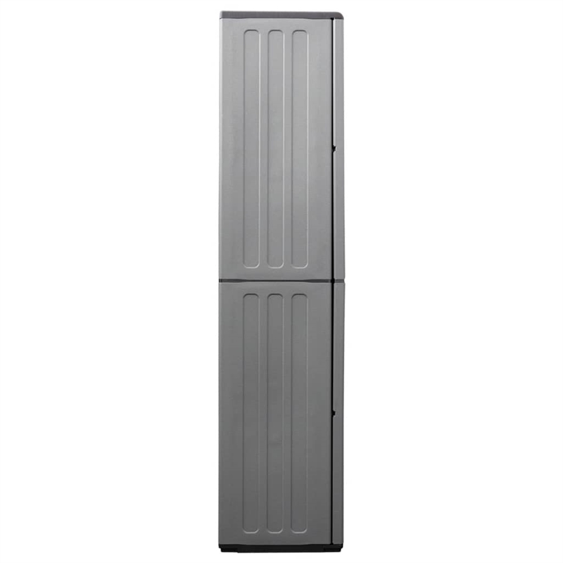 vidaXL Garden Storage Cabinet in Gray and Black