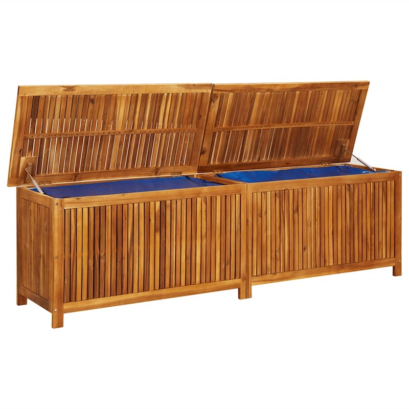 vidaXL Solid Acacia Wood Storage Box in Brown