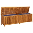 vidaXL Solid Acacia Wood Storage Box in Brown