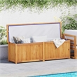 vidaXL Solid Teak Wood Garden Box in Natural Teak