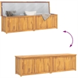 vidaXL Solid Teak Wood Garden Box in Natural