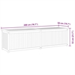 vidaXL Solid Teak Wood Garden Box in Natural