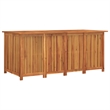 vidaXL Solid Acacia Wood Garden Storage Box in Natural