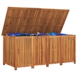 vidaXL Solid Acacia Wood Garden Storage Box in Natural