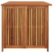 vidaXL Solid Acacia Wood Garden Storage Box in Natural