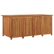 vidaXL Solid Acacia Wood Garden Storage Box in Natural