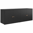 vidaXL Garden Storage Cabinet in Black