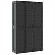 vidaXL Polypropylene Outdoor Storage Cabinet in Black