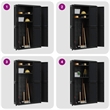 vidaXL Polypropylene Outdoor Storage Cabinet in Black