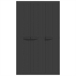 vidaXL Polypropylene Outdoor Storage Cabinet in Black