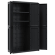vidaXL Polypropylene Outdoor Storage Cabinet in Black