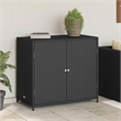 vidaXL Medium Durable Garden Storage Cabinet in Black