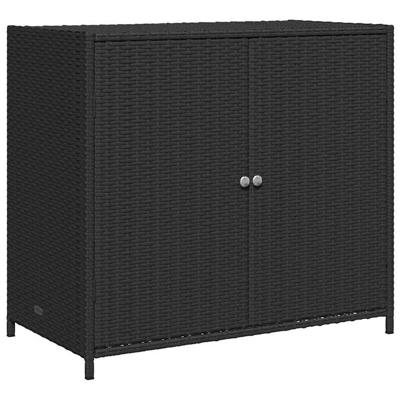vidaXL Medium Durable Garden Storage Cabinet in Black
