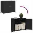 vidaXL Medium Durable Garden Storage Cabinet in Black