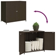 vidaXL Garden Storage Cabinet in Brown