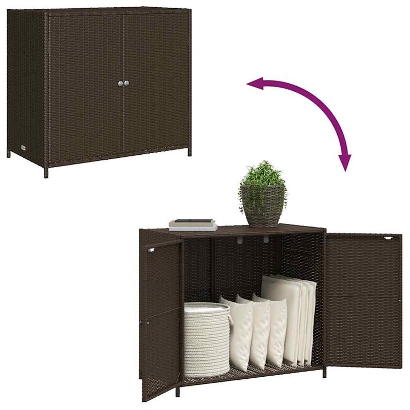 vidaXL Garden Storage Cabinet in Brown