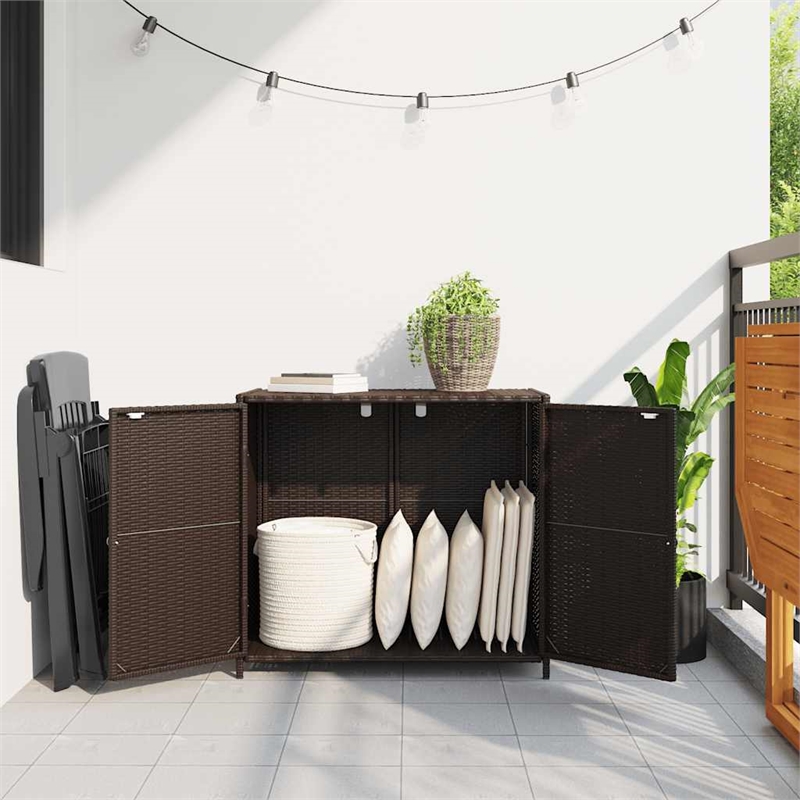 vidaXL Garden Storage Cabinet in Brown