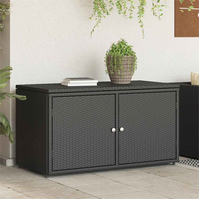 vidaXL Garden Storage Cabinet in Black